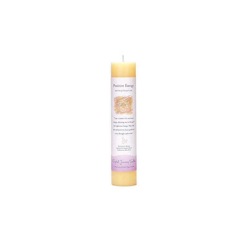 Crystal Journey Reiki Charged Herbal Pillar Candle Bundle (Angel's Influence,