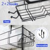 Over the Shower Head Caddy No Drilling black shower caddy