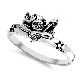 Mystical Fairy Star Angel Wand Cute Ring New 925 Sterling Silver Band Size 10