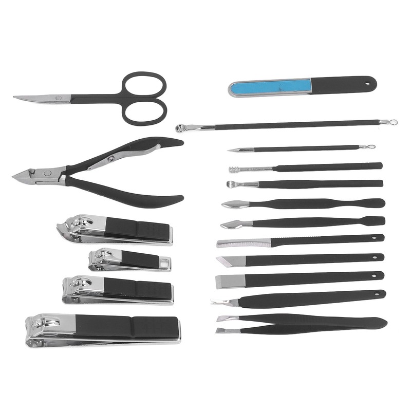 18 Pcs Manicure Set Portable Eyebrow Trimmer Dead Skin Pliers
