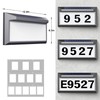 Solar Address Sign, Lighted Address Numbers Outdoor Waterproof, Illuminated LED