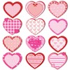 240Pcs Heart Sticky Notes, Pink Red Sticky Tabs, Self-Stick Pads,