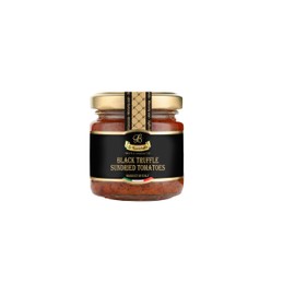 La Rustichella - Black Truffle Sundried Tomatoes Cream Spread - 100% Made in Italy| Vegan, Gluten-Free, Cholesterol-Free (90g)