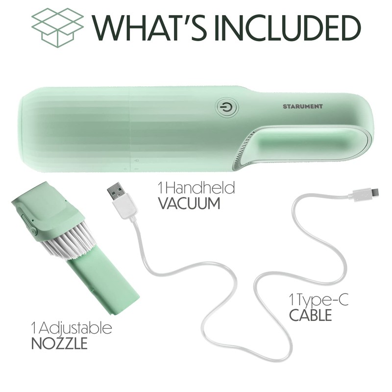STARUMENT Vacuum Cleaner for Dust, Pet Hair Dirt Home, Car