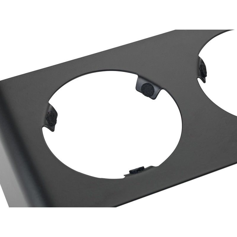 WENKO Wave Bottle Holder with Removable Drip Tray Black