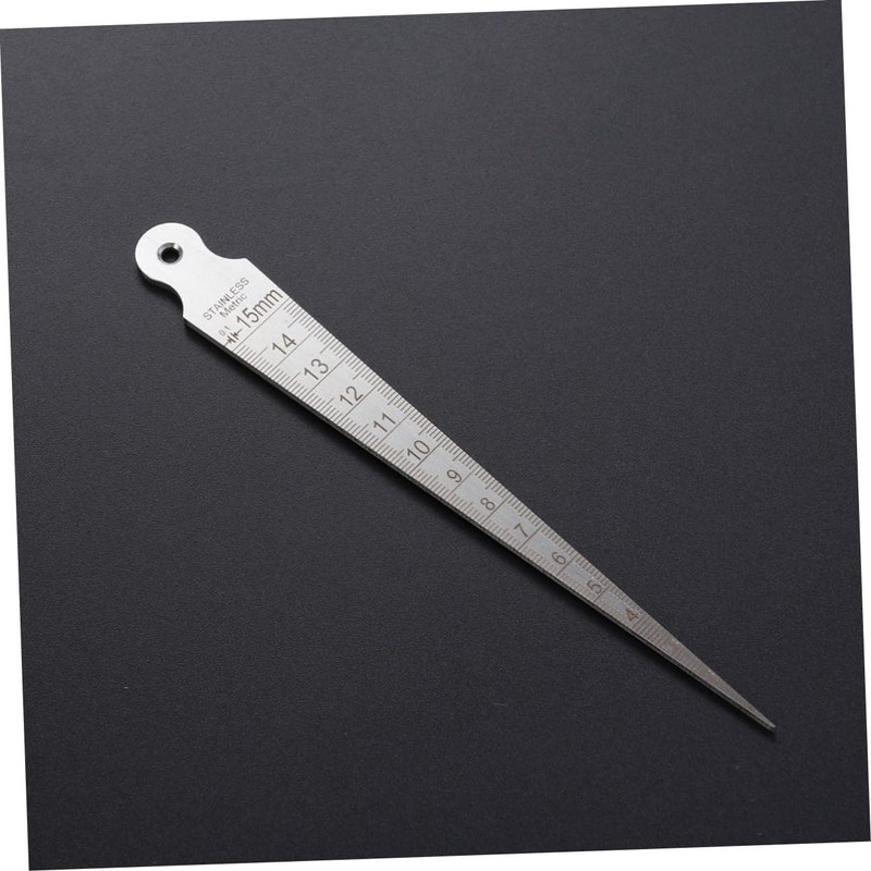 KONTONTY 15mm Taper Gauge Heavy Duty Stainless Taper Welding Measurement