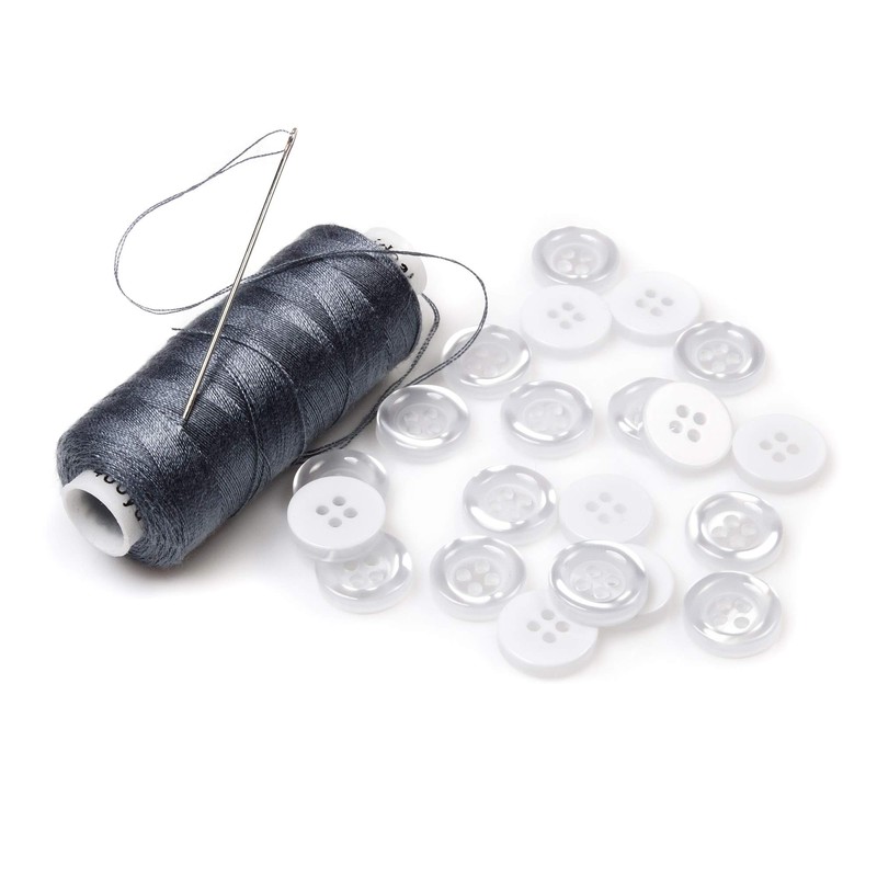 BeeSpring Mother of Pearl Buttons 20 Pieces Shirt Button 0,5