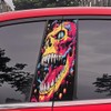 Blueshyhall B Pillar Sticker Car Skull Motif, Pack of 2