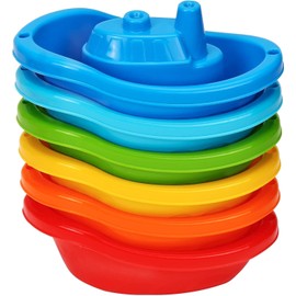 Bath Boats | Multi Colored Baby Bath Toys | Fun and Educational Bath Toys for Toddlers | Toddler Bath Toys for Girls and Boys | Stackable Bath Toy | Toddler Bath Toys for Girls and Boys (6)