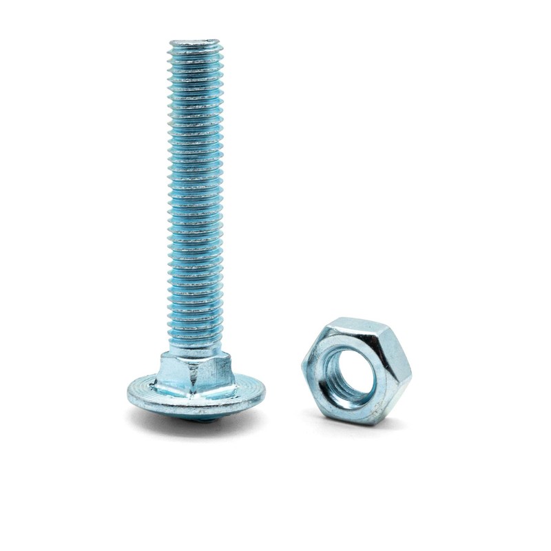 Hippo Hardware M10 (10mm X 60mm) Carriage Cup Square Bolts