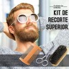 Kit Barba Cuidado Para Hombres, Set Herramientas De Aseo