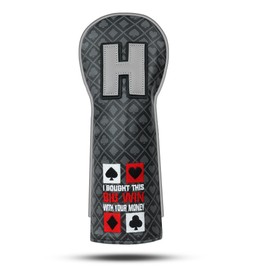 Big Teeth Poker Golf Hybrid Headcover,UT Wood Golf Head Cover,Golf Head Covers Utility Golf Club Protector for Men,Golf Club Covers with No Tag