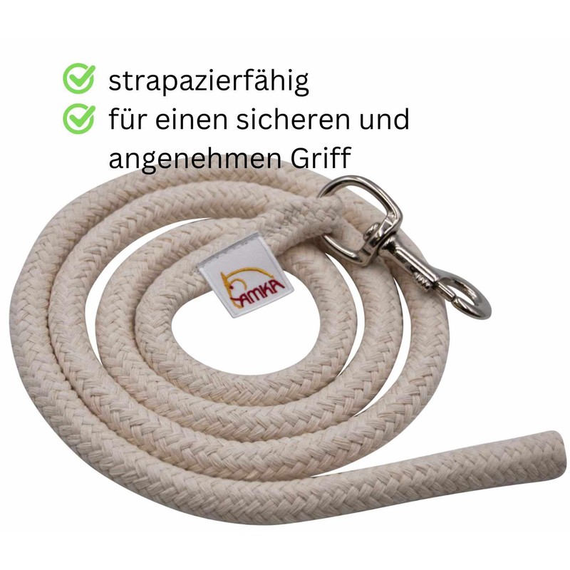 AMKA Cotton Lead Rope with Carabiner