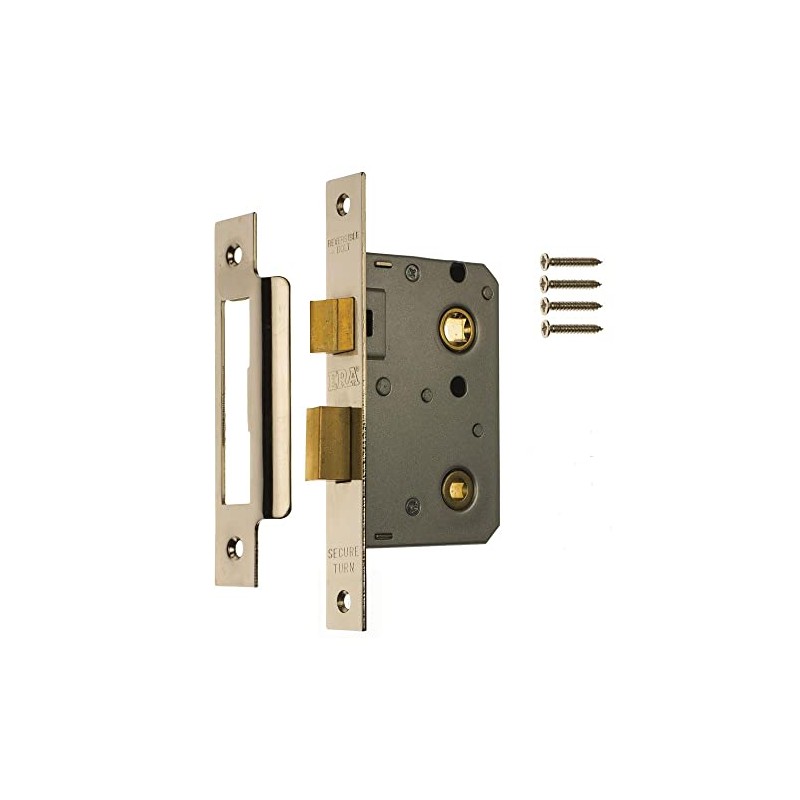 ERA 343-61 3-inch 76mm Bathroom Sashlock with Chrome Effect