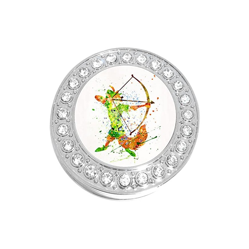 NewCharms Robin Hood Bow and Arrow Watercolor Purse Hanger with