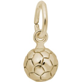 Rembrandt Gold-Plated Sterling Silver Classic Soccer Ball Charm by Rembrandt