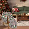 ARESD Gnome Throw Blanket Xmas Gnome Pattern Warm Luxury Plush