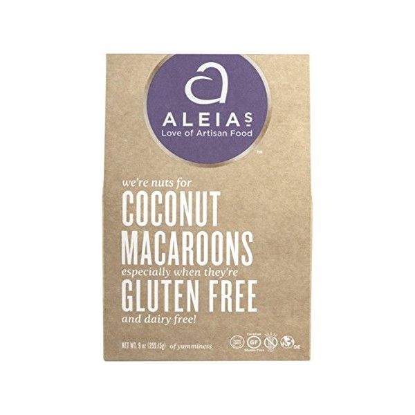 Aleia's Gluten Free Coconut Macaroon Cookies 12oz (Pack of 6)