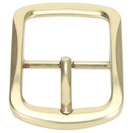 Belt Buckle, Brass Retro Removable Single Prong Square Replacement Buckle for Men Women Belt Waistband Fastening Adjuster Accessories(Belt Buckle Type C)