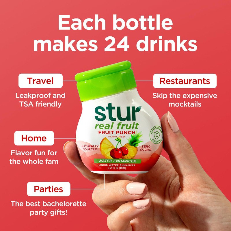 Stur Liquid Water Enhancer | Fruit Punch | Naturally Sweetened