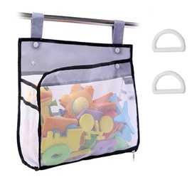 Toy Storage Bags Bath Toy Net Bag Fold-Able Bathroom Toy Storage Bath Toy Holder Bath Toy Tidy with 2 Suction Cups Bath Toys Storage Bath Toy Organiser Keep Your Bathroom Clean And Tidy