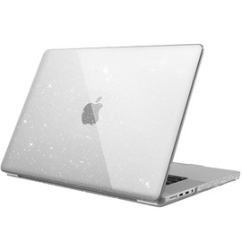 Fintie Case for MacBook Pro 16 Inch Case A2991 A2780 A2485 (2023 2022 2021 Release) - Protective Snap On Hard Shell Cover for MacBook Pro 16" M3/M2/M1 Pro/Max Chip, Glittering Clear