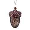 KALLAK Metal Acorn Hanging Bird Feeder Outdoor Decoration