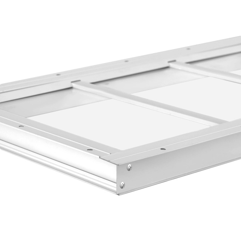 2 Pack Shed Window 10" W x23 H, White Flush
