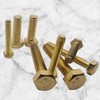 M6 x 30mm Solid Brass Bolts Fully Threaded DIN933 (pack