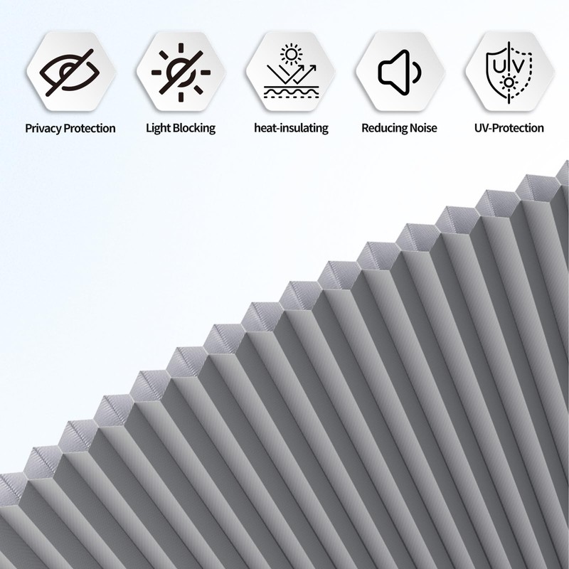 Myshade Arch Window Shades Half Circle Blackout Cellular Shades Cordless