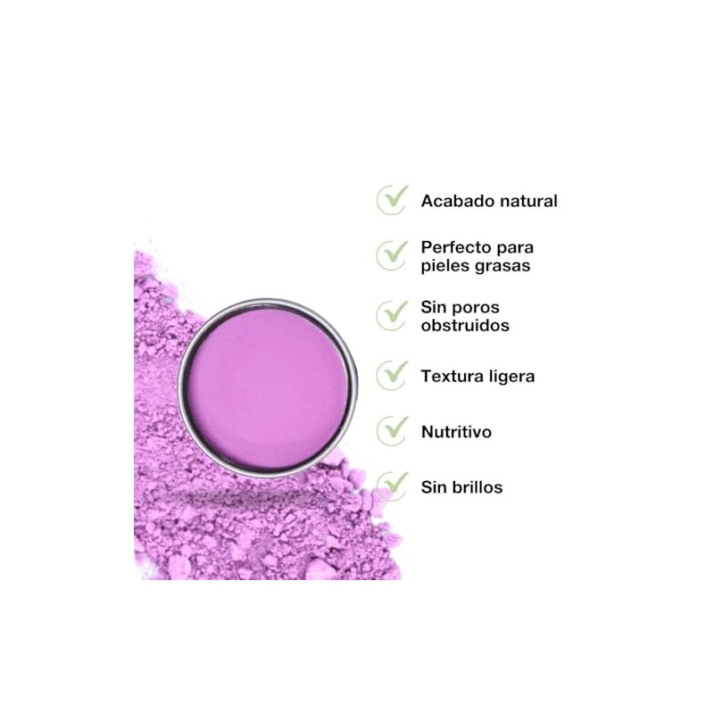 Rubor en Polvo Compacto, blush suave, para Piel Grasa y