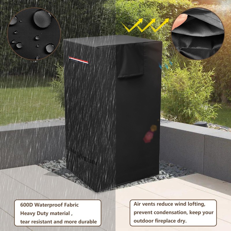 Outdoor Fountain Covers for Winter,Heavy Duty 600D Waterproof Garden Fountain