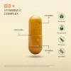 Vitamina D3 con 200 capsulas de 500mg Suplemento a base