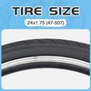 ZUKKA Bike Tire 24x1.75 Inch Replacement Bike Tire for Mountain