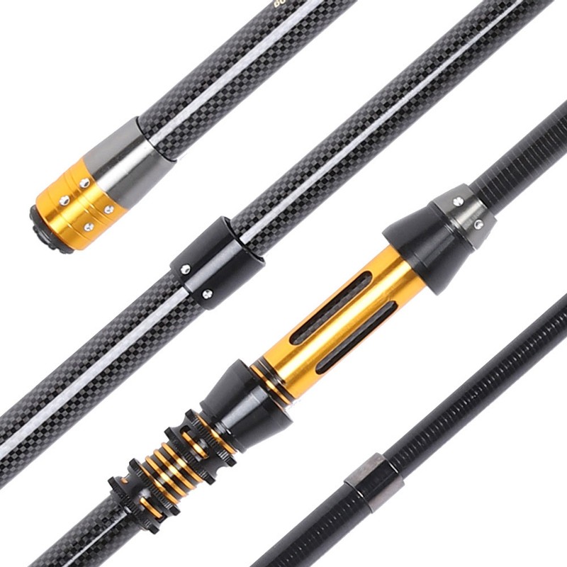 Mini Portable Ultralight Carbon Fiber Telescopic Fishing Rod Sea Fishing