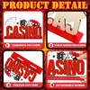 CroBlissful 6 Pcs Casino Theme Table Centerpieces Casino Night Party