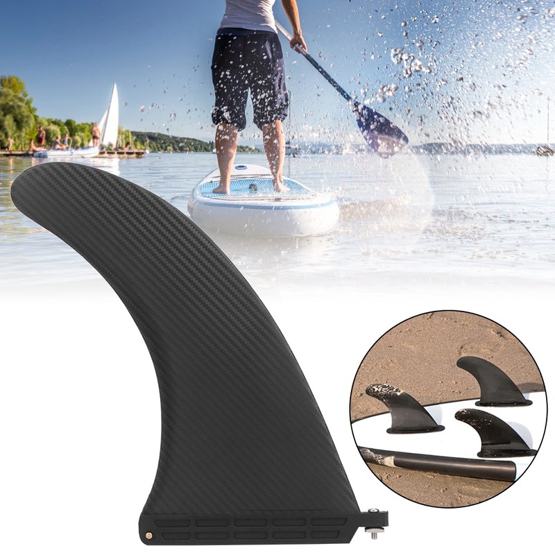 10in Surfboard Fin Faux Carbon Fiber SUP Board Watershed Balancing