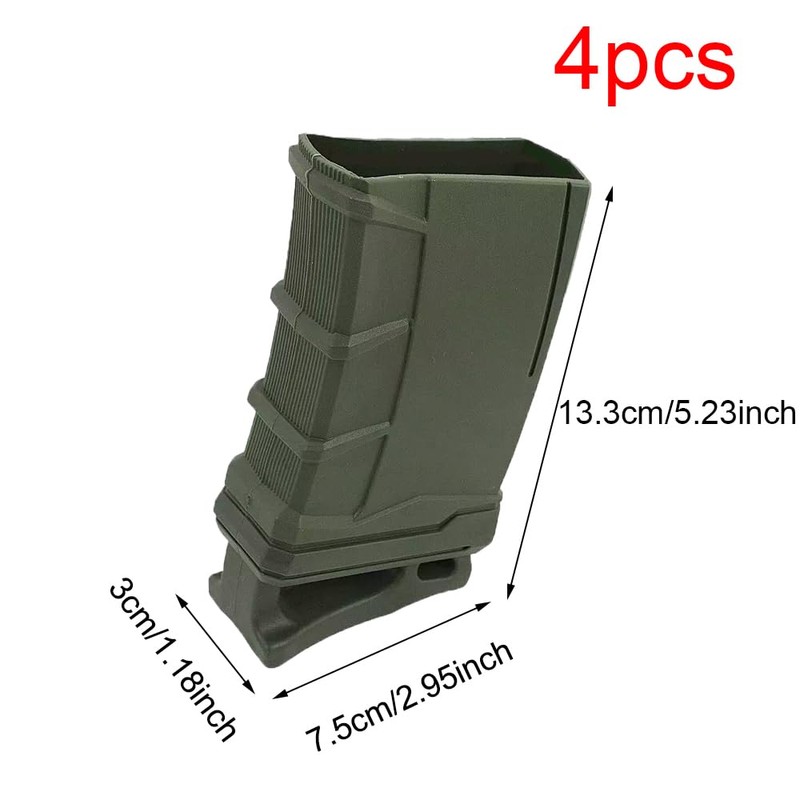 4-Pack Magazine Speed Loader, Quick Draw Rubber Assist Puller Holster