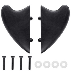 LaRandom 2 Pcs 1.5" Surfboard Fish Fin Nylon Soft Top Surfboard Fin with Screws for Surf Boards, Surfing Longboard and Shortboard