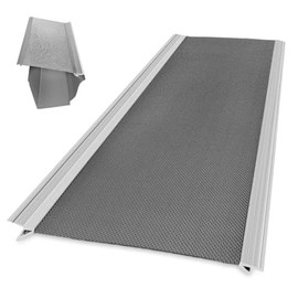 Gutter Guard 5" Sample Size [Stainless Steel] Premium Stainless Steel Gutter Guard with SmartPitch Technology for Enhanced Durability and Easy Installation, Fits 5-inch Gutters, DIY-Friendly