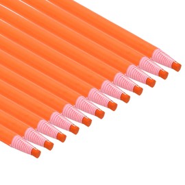 PATIKIL Peel-Off China Markers, 24 Pack Grease Wax Pencils Wood for Glass Garments Drawing Film Paper Vinyl Metal, Orange