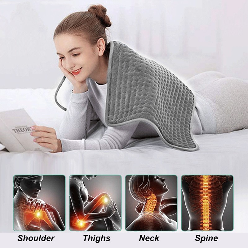 Electric Heating Pad Home Adjustable Neck Shoulder Soreness Relief Heated