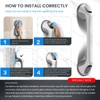 ABLECARE 2 Pack 16 Inch Elderly Heavy Duty Shower Handle,