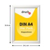druck.de 1 A4 Folding Frame for Posters, Notice Signs, Advertising,