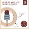 Bieco Wooden Teething Ring Baby from 0 Months, Diameter 8