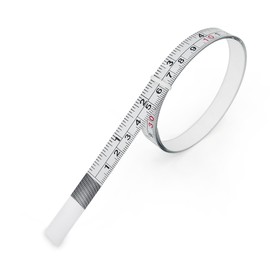 LEPEVNEY Self-Adhesive Tape Measure Carbon Steel Workbench Ruler Positive (Left to Right) 1M Length x 13MM Width Imperial and Metric Measurements