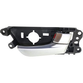 For Hyundai Veloster 2013 14 15 16 2017 Interior Door Handle Front OR Rear, Passenger Side Silver | With Door Lock Button| Trim: Turbo/Turbo R-Spec/Rally Edition