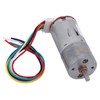 Gear Motor with Encoder, DC 12V Encoder Motor with Mounting