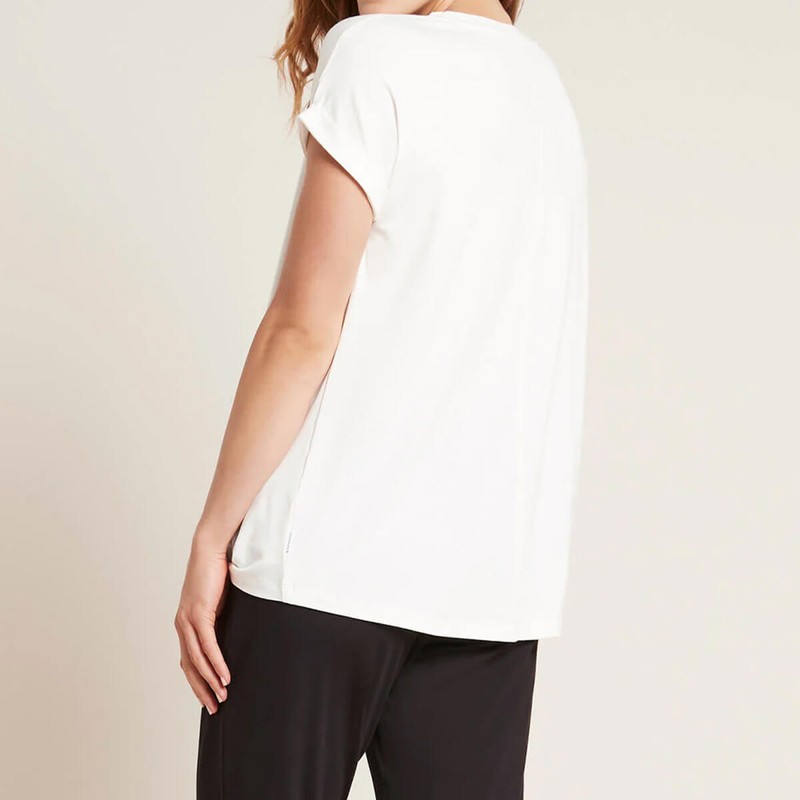 Boody Downtime Lounge Top, White / XS