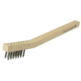 Weiler 44551 Small Hand Wire Scratch Brush.006 Stainless Steel Fill, Wire Drawn (Pack of 36)